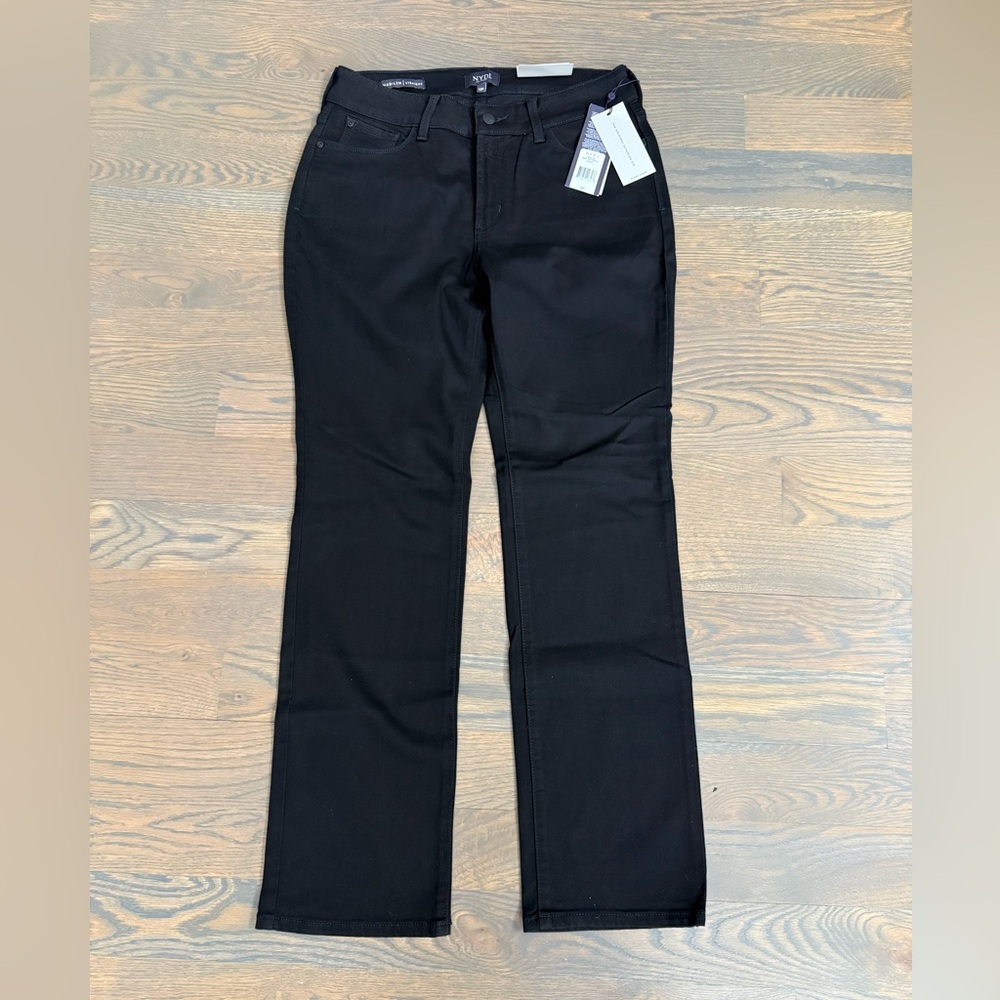 NYDJ NWT Marilyn Straight Jeans Size 12P Black